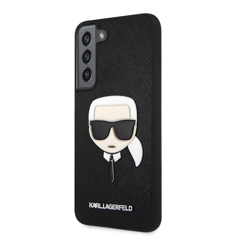 Obrázok Karl Lagerfeld Saffiano Karl Head na Samsung Galaxy S22+ (KLHCS22MSAKHBK) čierny