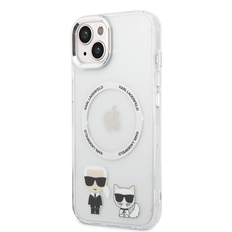 Obrázok Karl Lagerfeld MagSafe Kompatibilní Kryt Karl and Choupette pro iPhone 14 Transparent