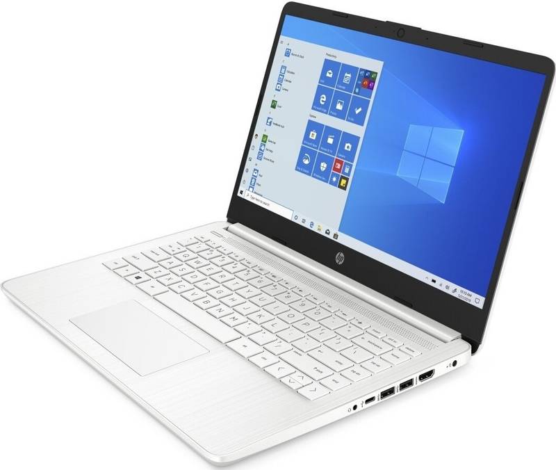 Obrázok HP 14s-dq1003nc, Core i5-1035G1 quad, 14.0 FHD Antiglare slim IPS Narrow Border, 8GB DDR4 1DM 2666, SSD 512GB PCIe , Intel UHD Graphics - UMA, NON ODD, Wifi Intel ax 2x2 MU-MIMO + BT 5, Backlit keyboard, Windows 10 Home 64bit, 2-2-0, Snowflake white (1V2E