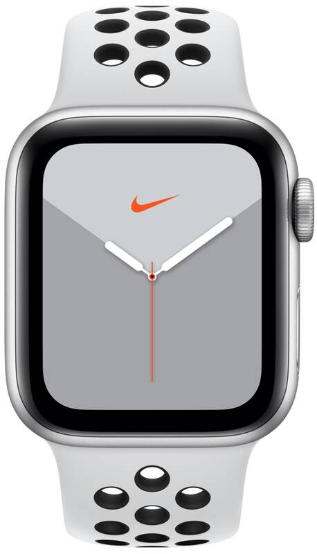 Obrázok Apple Watch Nike Series 5 GPS 40mm pouzdro ze stříbrného hliníku - platinový/černý sportovní řemínek Nike SK (MX3R2VR/A)