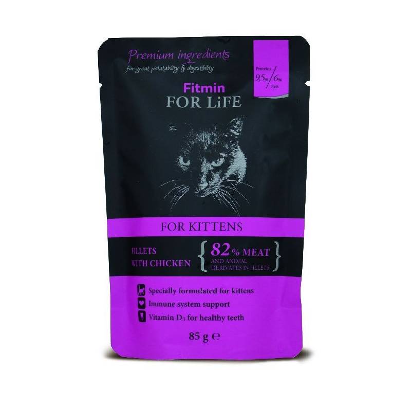 Obrázok FITMIN for Life Cat Pouch Kitten chicken 85 g