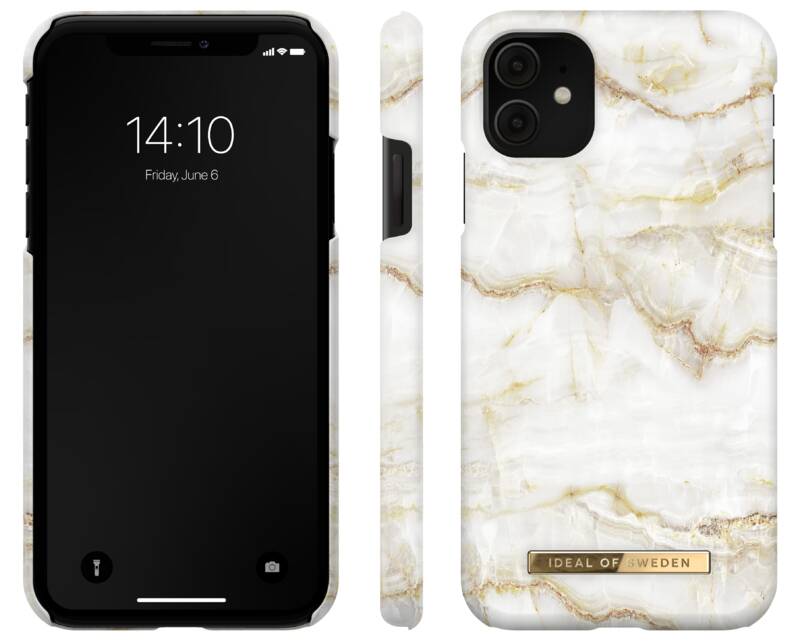 Obrázok iDeal Of Sweden Fashion na Apple iPhone 11/XR - Golden Pearl Marble (IDFCSS20-I1961-194)