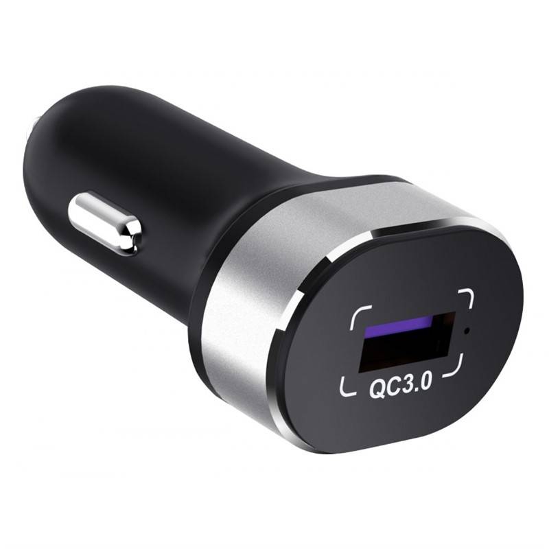 Obrázok WG 1xUSB, QC 3.0, 22,5W + USB-C kabel (7980) čierny