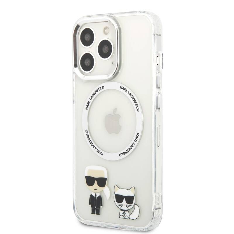 Obrázok Karl Lagerfeld Magnetic Karl and Choupette Kryt pro iPhone 13 Pro Transparent