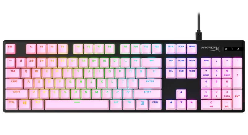 Obrázok HyperX PBT Keycaps - (US) (519T9AA#ABA) ružové