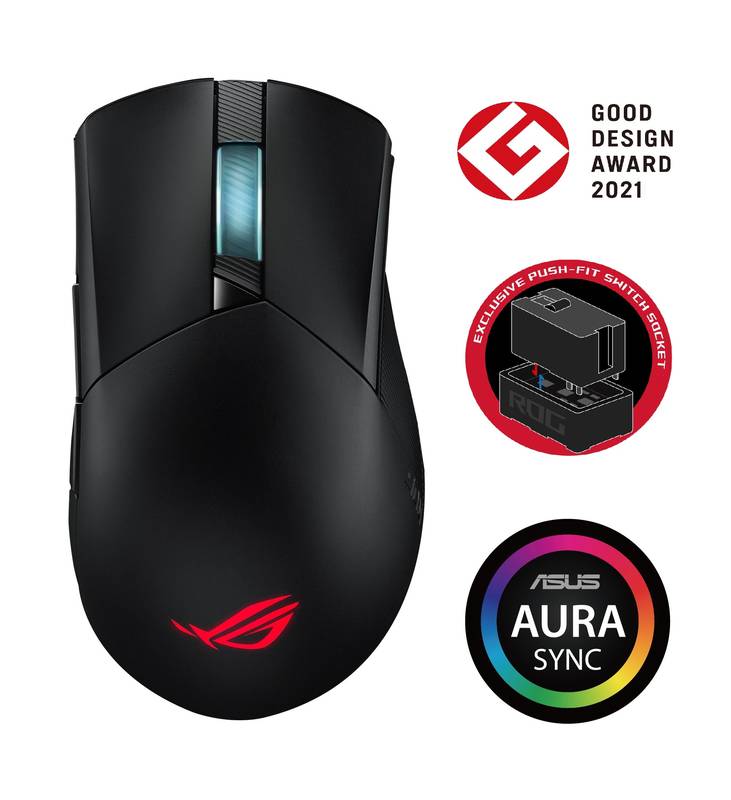 Obrázok ASUS ROG GLADIUS III WIRELESS (90MP0200-BMUA00)