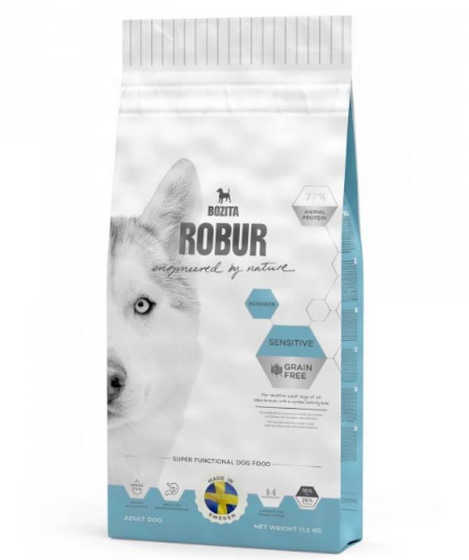 Obrázok Bozita Robur DOG Sensitive Grain Free Reindeer 26/16  11,5 kg