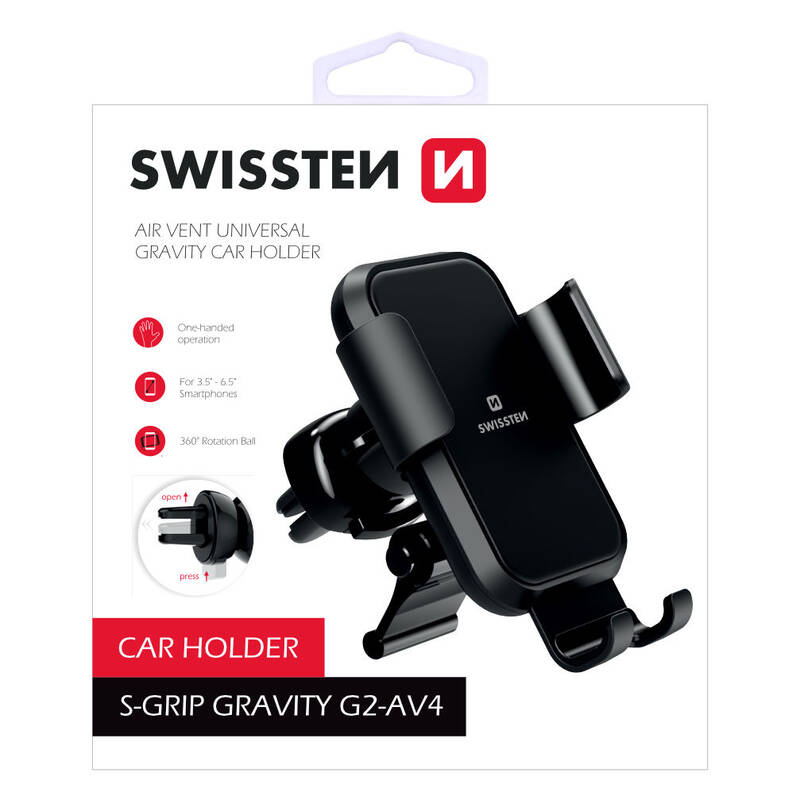 Obrázok Swissten S-Grip G2-AV4, do mřížky (65010605) čierny