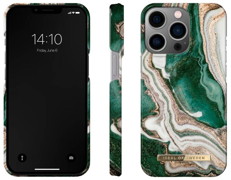 Obrázok iDeal Of Sweden Fashion na Apple iPhone 13 Pro - Golden Jade Marble (IDFCAW18-I2161P-98)