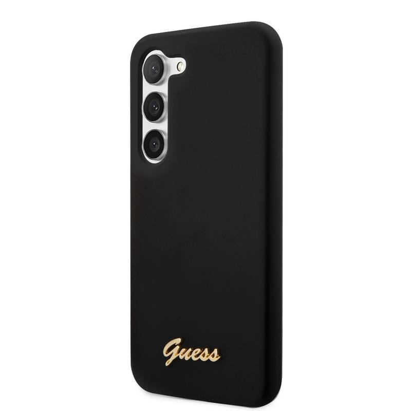 Obrázok Guess Liquid Silicone Metal Logo Zadní Kryt pro Samsung Galaxy S23 Black