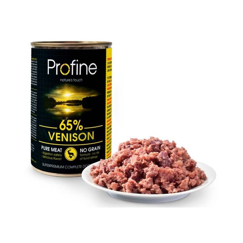 Obrázok PROFINE Pure meat Venison & Potato 400g