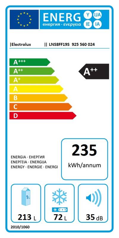 Obrázok Electrolux LNS8FF19S biele