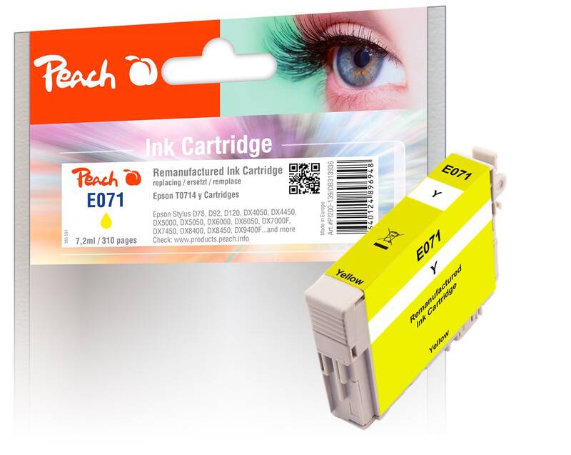 Obrázok Peach T0714, 7,2ml, kompatibilní (313936) žltá