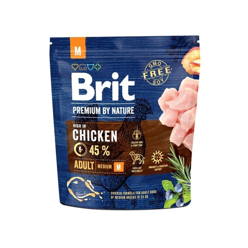 Obrázok Brit Premium Dog by Nature Adult M 1kg