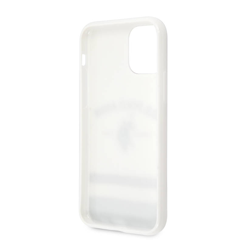 Obrázok USHCN61PCSTRB U.S. Polo TPU Tricolor Blurred Kryt pro iPhone 11 White