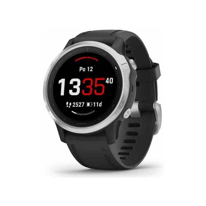 Obrázok Garmin fenix6S Glass Silver/Black Band (010-02159-01)