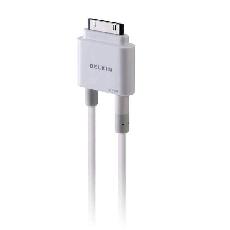 Kabel Belkin Av Kabel 30-Pin Pro Ipod/Iphone (F8Z361Ea06) Bílý | Kasa.cz