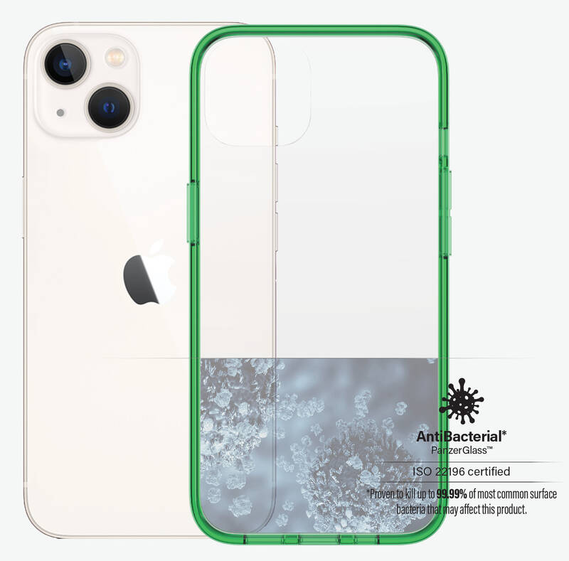 Obrázok PanzerGlass ClearCaseColor na Apple iPhone 13 (0334) zelený/priehľadný