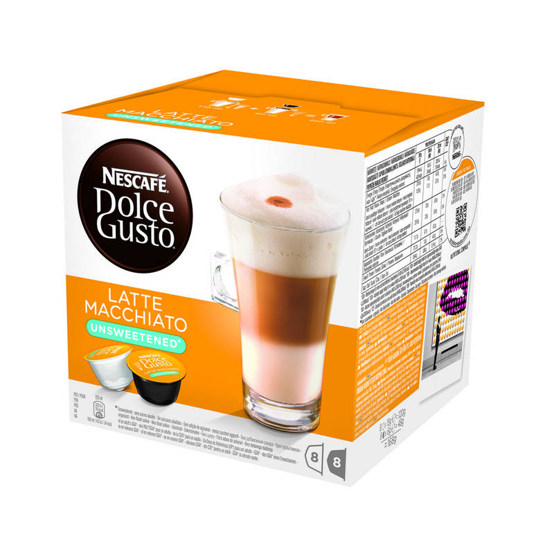 Obrázok Nescafé Dolce Gusto Latte Macchiato bez cukru 16ks (12120283)