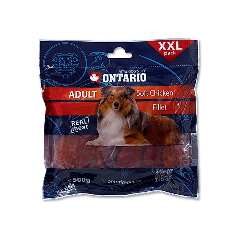 Obrázok Ontario SnackAdult Soft Chicken jerky 500g