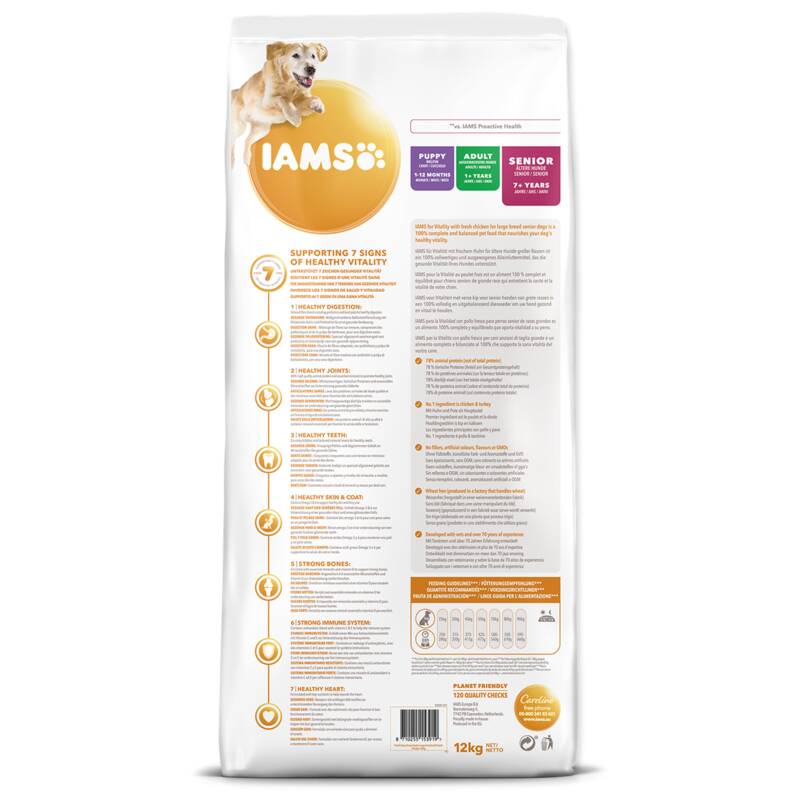 Obrázok Iams Dog Senior Large Chicken 12kg