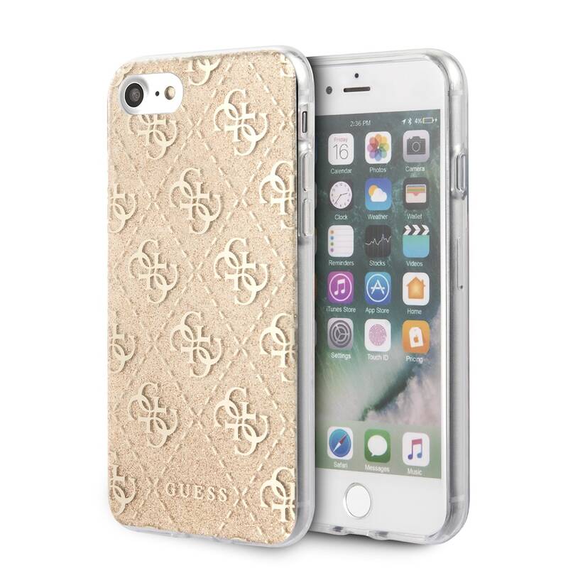 Obrázok GUHCI8PCU4GLGO Guess Glitter 4G Solid Kryt pro iPhone 8/SE2020 Gold