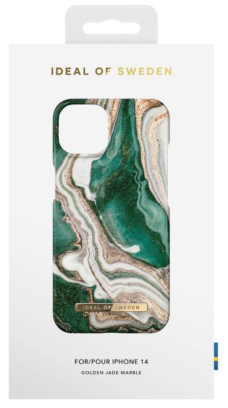 Obrázok iDeal Of Sweden Fashion na Apple iPhone 14 - Golden Jade Marble (IDFCAW18-I2261-98)