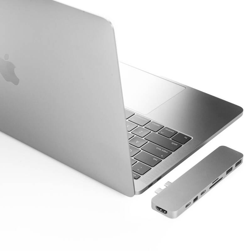 Obrázok HyperDrive PRO USB-C Hub pro MacBook Pro – Strieborný (HY-GN28D-SILVER)