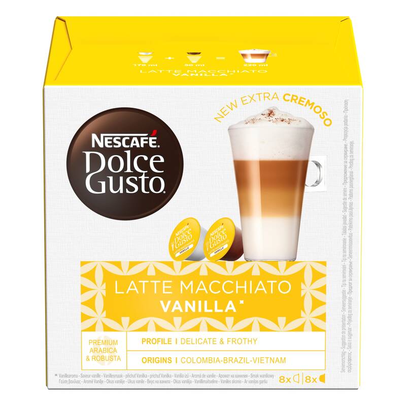 Obrázok NESCAFÉ Dolce Gusto® Latté Macchiato Vanilla kávové kapsle 16 ks