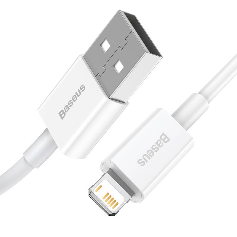 Obrázok Baseus Superior Series rychlonabíjecí kabel USB/Lightning 2.4A 1m bílá, CALYS-A02