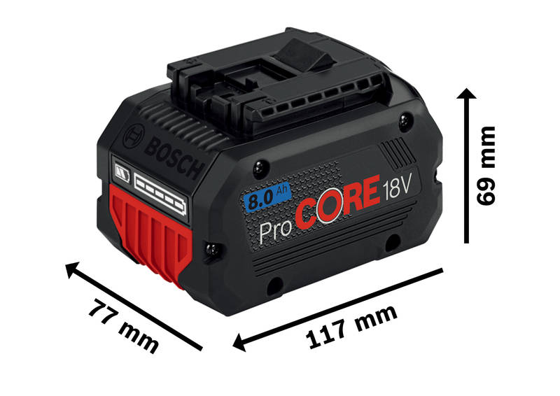 Obrázok Akumulátor ProCORE18V 8.0Ah Bosch, 1600A016GK