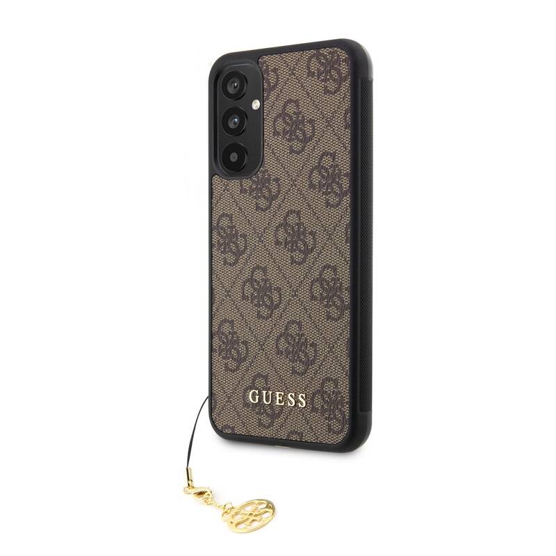 Obrázok Puzdro Guess 4G Charms Samsung Galaxy A34 5G - hnedé