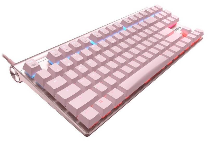 Obrázok CHERRY klávesnice MX BOARD 8.0 RGB/ drátová / mechanická / Cherry MX Red/ růžová/ EU layout, G80-3888HYAEU-9