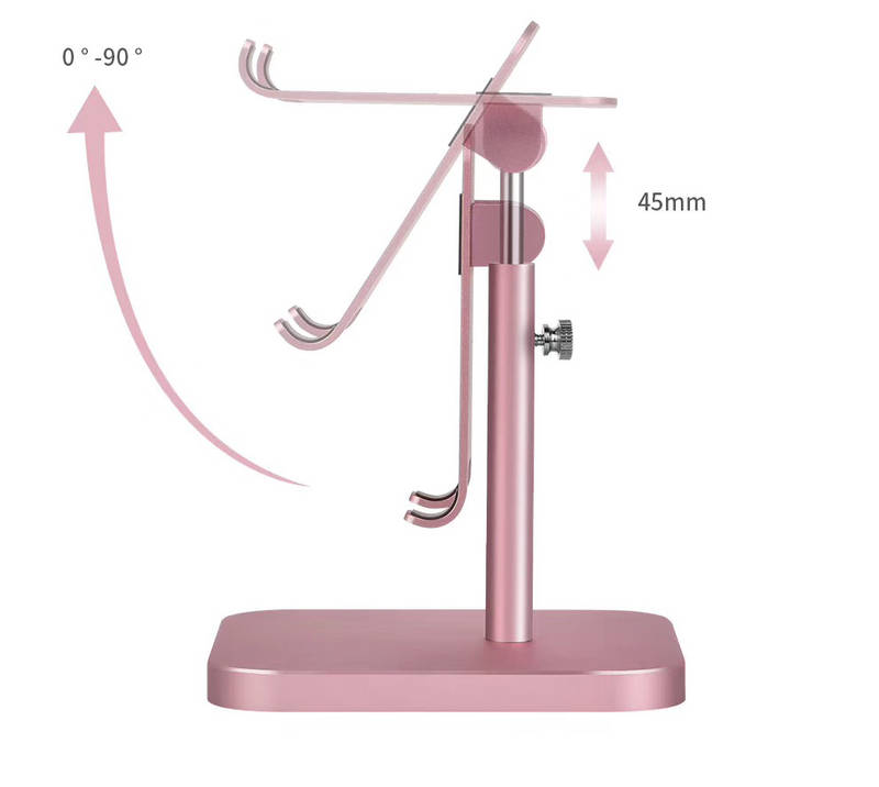 Obrázok COTEetCI hliníkový podstavec SD-18 pro mobilní telefony/tablety růžovo-zlatý, CS5506-MRG