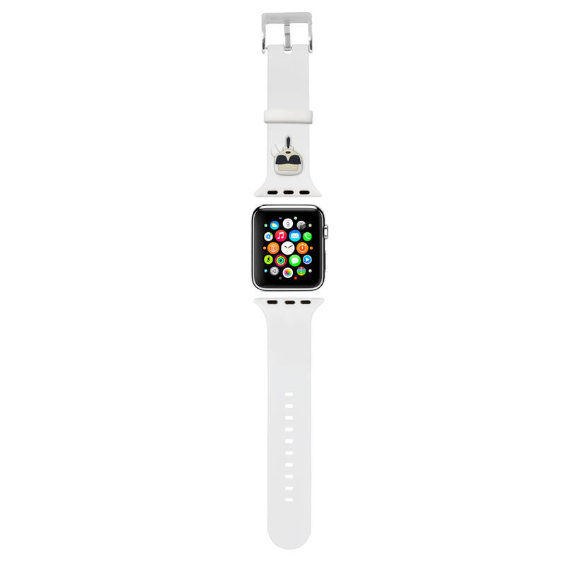 Obrázok Karl Lagerfeld Karl Head Řemínek pro Apple Watch 42/44mm White