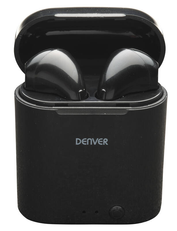 Obrázok True Wireless štupľové slúchadlá Denver TWE-36BLACKMK3 111191120168, čierna