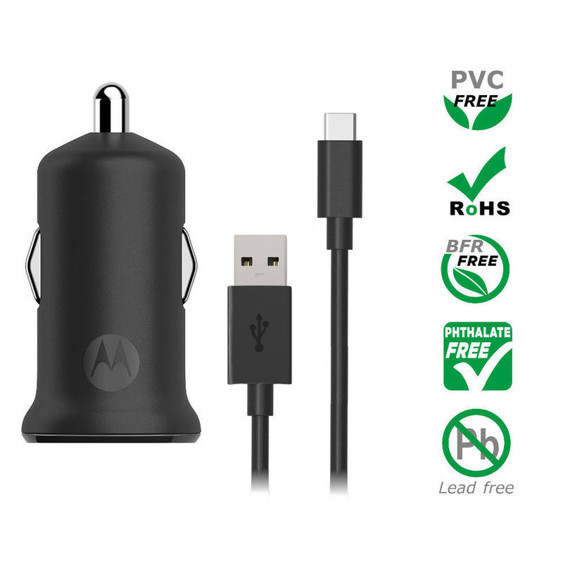 Obrázok Motorola TurboPower 18W QC 3.0 + USB-C kábel 1m (SJV100-C) čierny