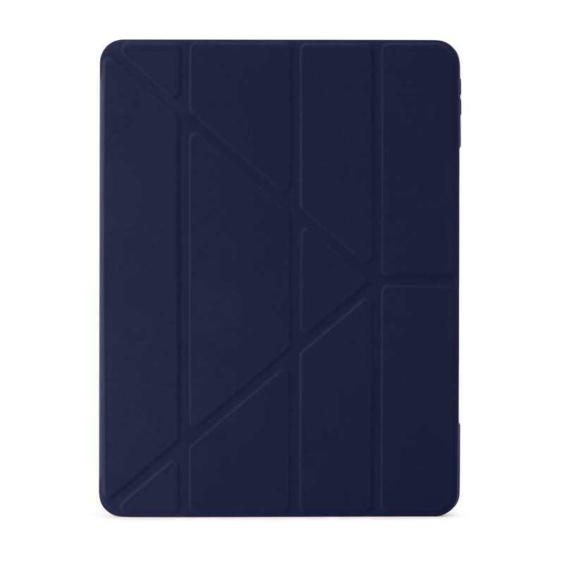 Obrázok Pipetto Origami TPU puzdro pre Apple iPad Pro 12,9“ (2021/2020/2018) – tmavo modré (PIPI39-113-R)