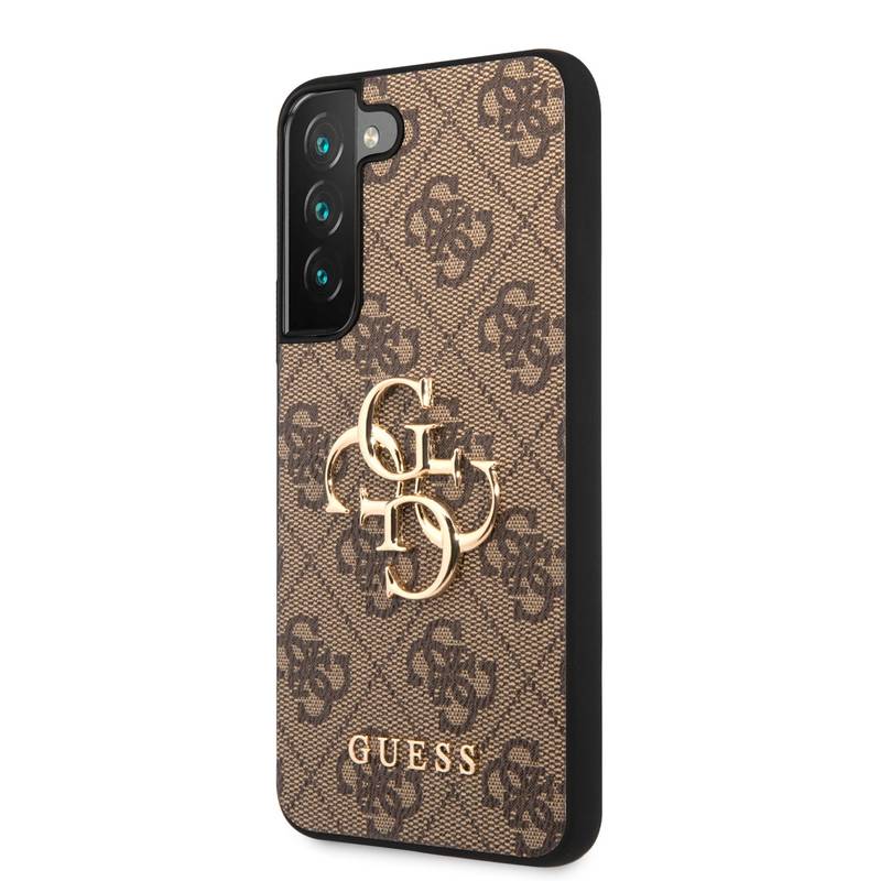 Obrázok Guess PU 4G Metal Logo Zadní Kryt pro Samsung Galaxy S23 Brown