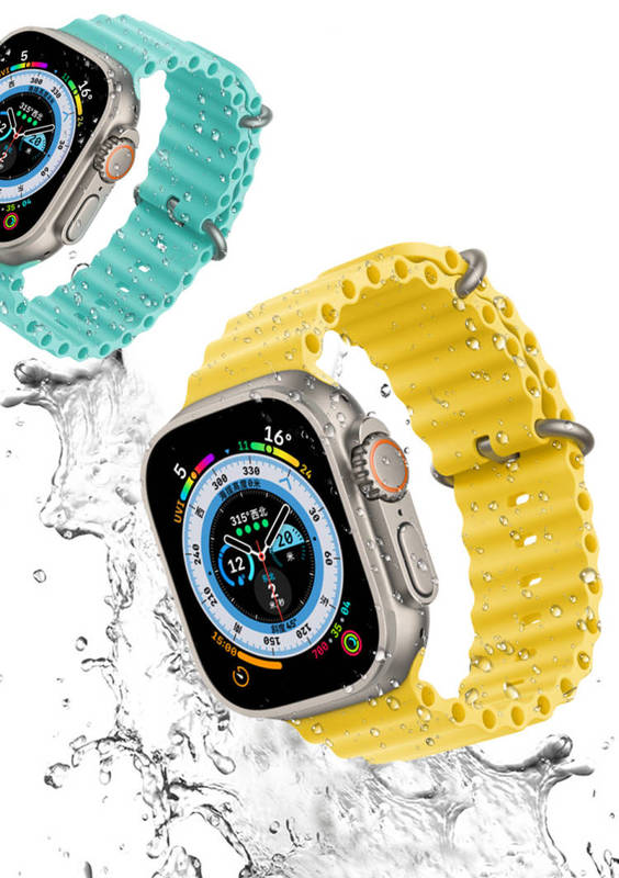 Obrázok COTECi Ocean Strap na Apple Watch 42/44/ 45/49mm (21043-OR) oranžový