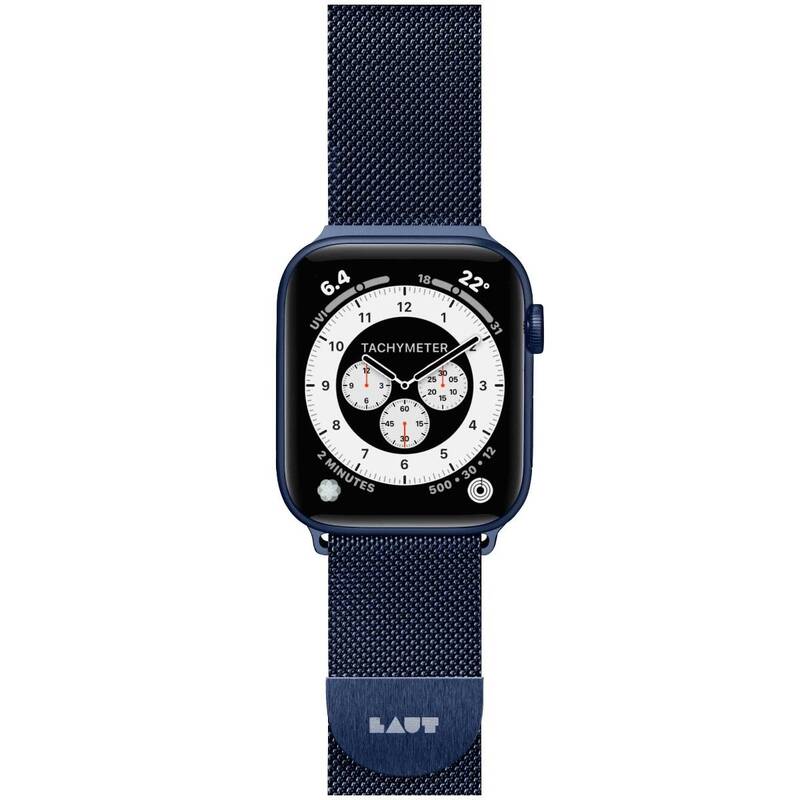 Obrázok LAUT na Apple Watch 42/44/45 mm, milánský tah (LAUT-AWL-ST-BL) modrý