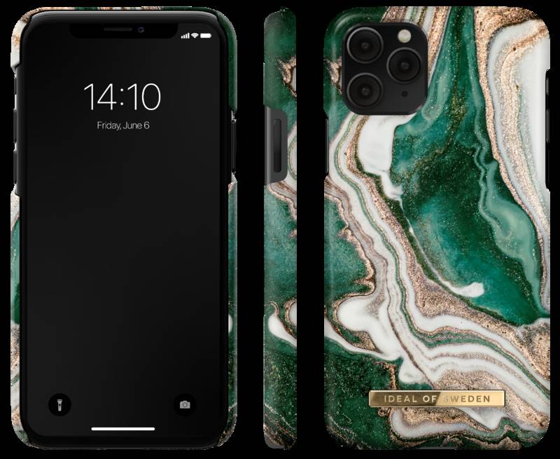 Obrázok iDeal Of Sweden Fashion na Apple iPhone 11 Pro/Xs/X - Golden Jade Marble (IDFCAW18-I1958-98)