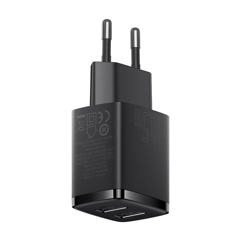 Obrázok Baseus 2U 10.5W, 2xUSB (CCXJ010201) čierna