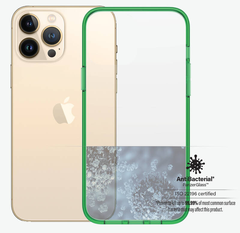 Obrázok PanzerGlass ClearCaseColor na Apple iPhone 13 Pro Max (0344) zelený/priehľadný