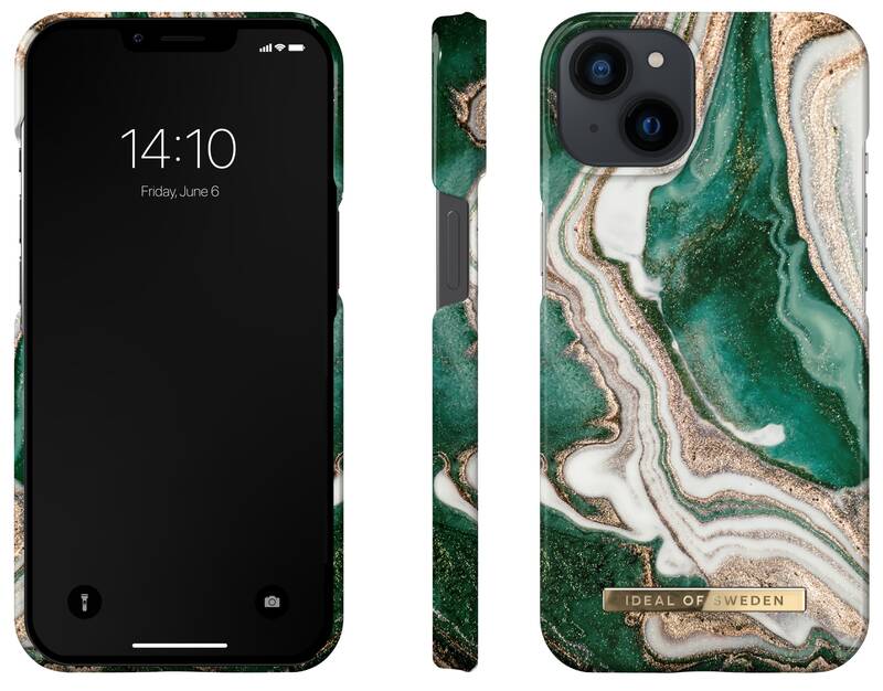 Obrázok iDeal Of Sweden Fashion na Apple iPhone 13 - Golden Jade Marble (IDFCAW18-I2161-98)