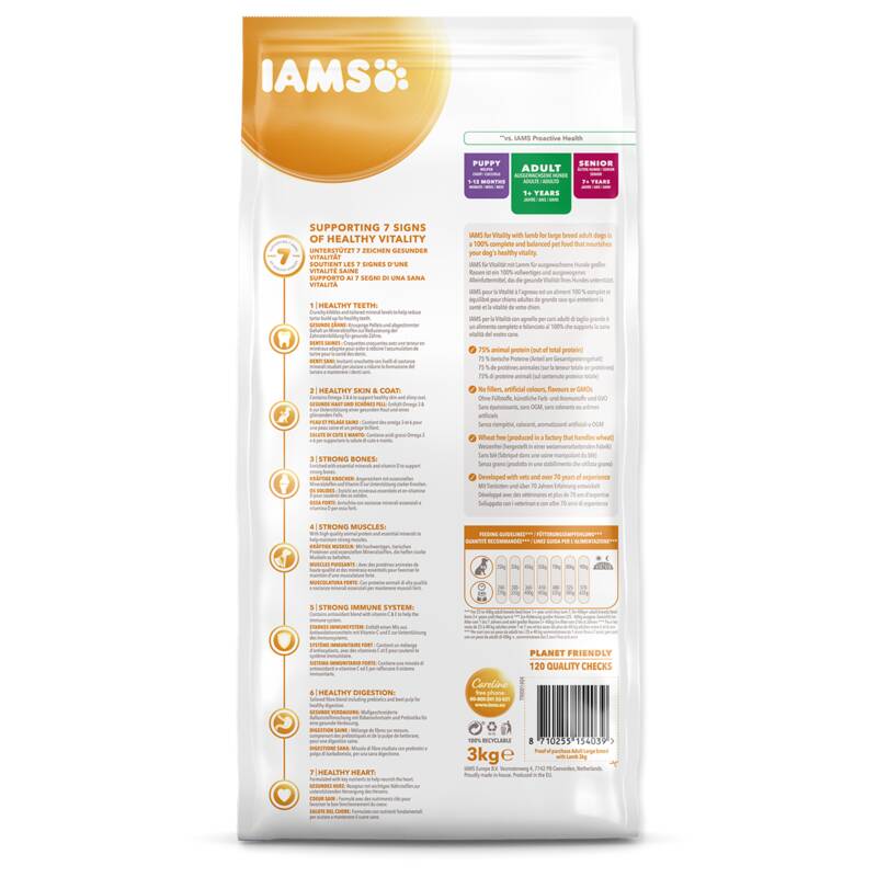 Obrázok Iams Dog Adult Large Lamb 3kg