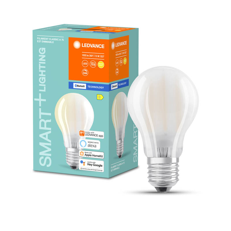 Obrázok LEDVANCE SMART+ Bluetooth Filament Classic Dimmable 7,5 W E27 (4058075609631)