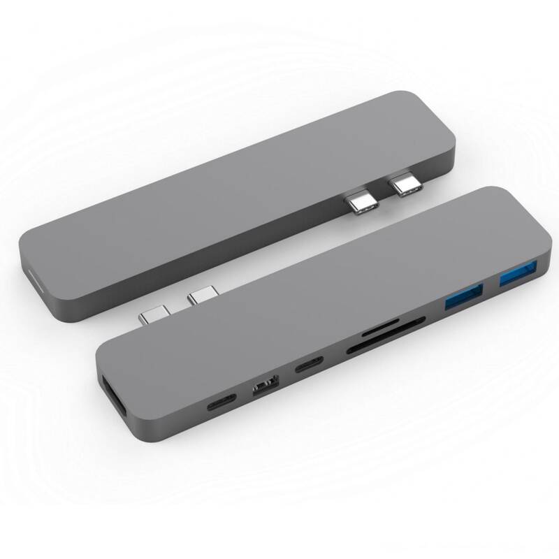 Obrázok HyperDrive PRO USB-C Hub pre MacBook Pro - Space Gray (HY-GN28D-GRAY)