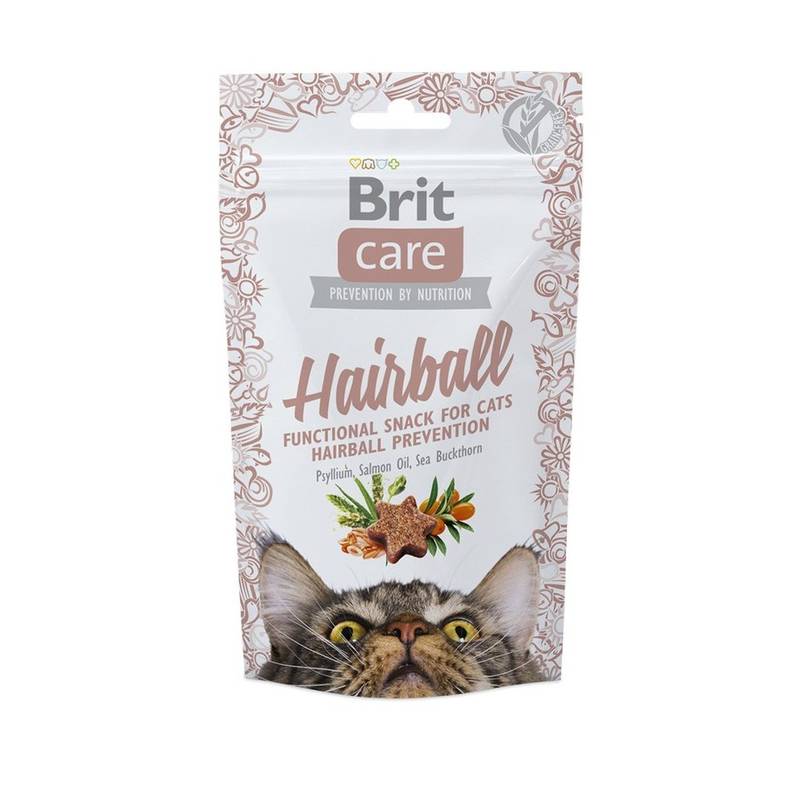 Obrázok Brit Care Cat Snack Hairball 50g