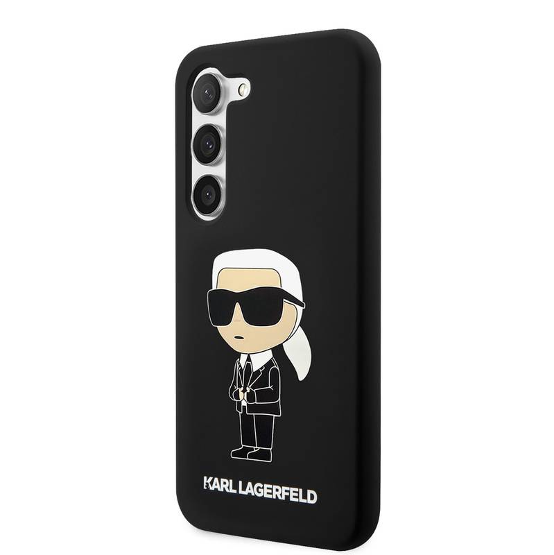 Obrázok Karl Lagerfeld Liquid Silicone Ikonik NFT na Samsung Galaxy S23 (KLHCS23SSNIKBCK) čierny